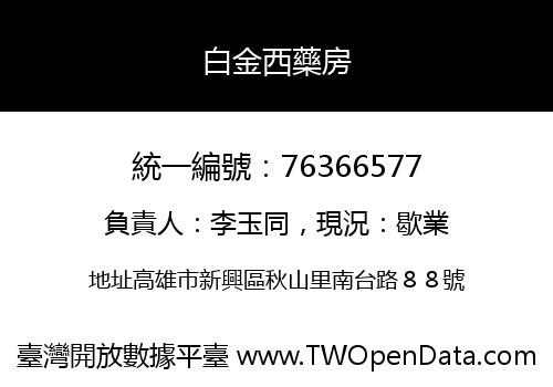 白金西藥房