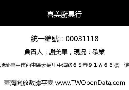 喜美廚具行