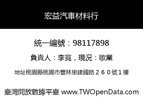 宏益汽車材料行