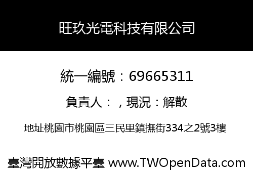 旺玖光電科技有限公司