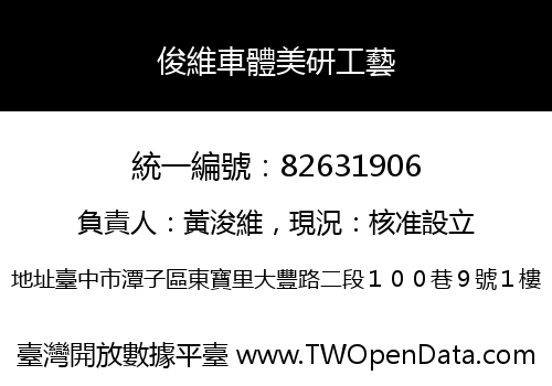 俊維車體美研工藝