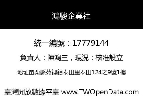鴻駿企業社