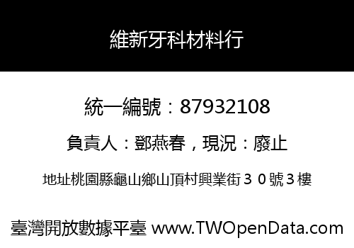 維新牙科材料行