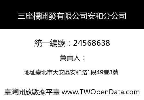 三座橋開發有限公司安和分公司