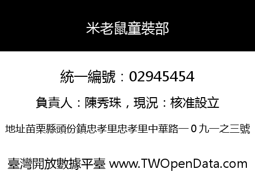 米老鼠童裝部