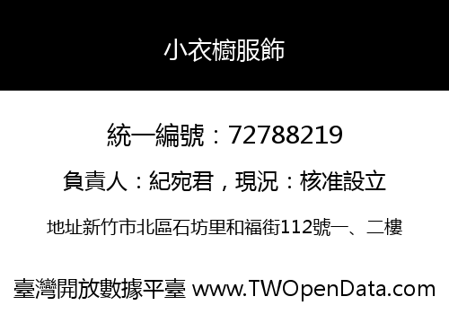 小衣櫥服飾