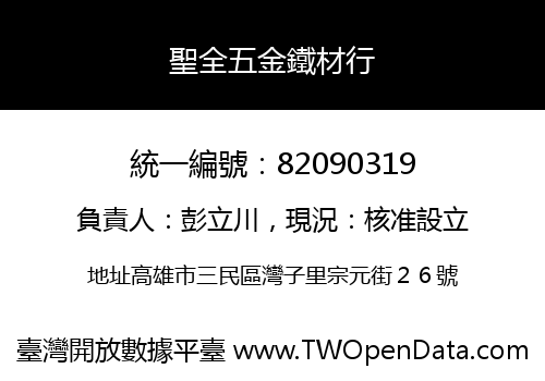 聖全五金鐵材行