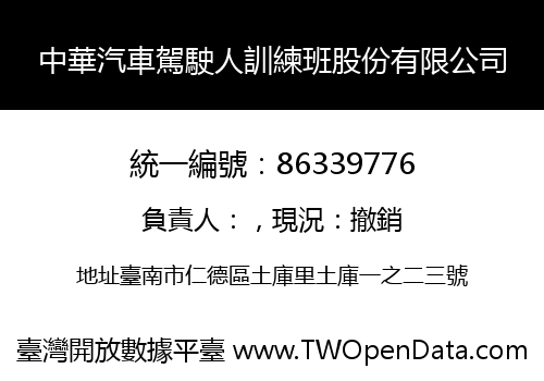 中華汽車駕駛人訓練班股份有限公司