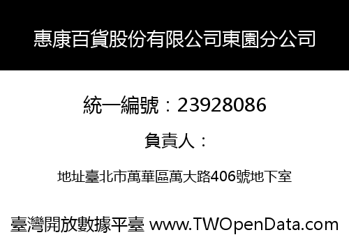 惠康百貨股份有限公司東園分公司