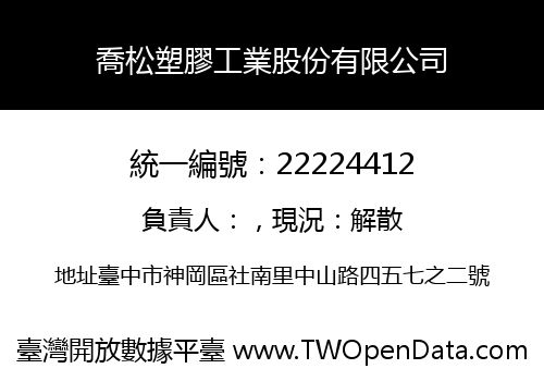 喬松塑膠工業股份有限公司