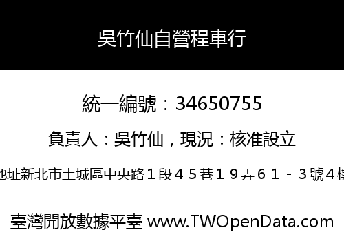 吳竹仙自營程車行