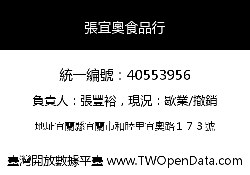 張宜奧食品行