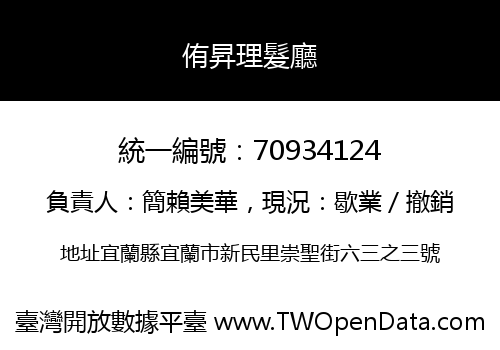侑昇理髮廳