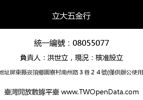 立大五金行