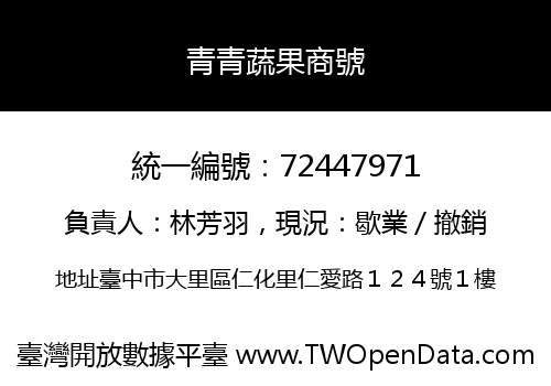 青青蔬果商號
