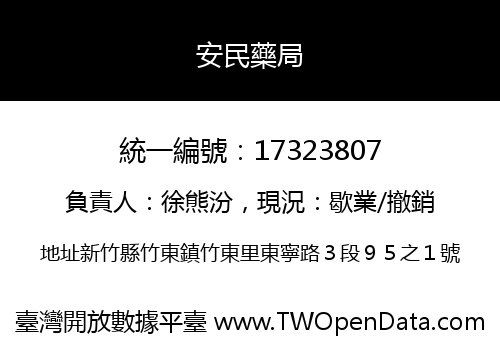 安民藥局
