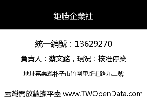 鉅勝企業社