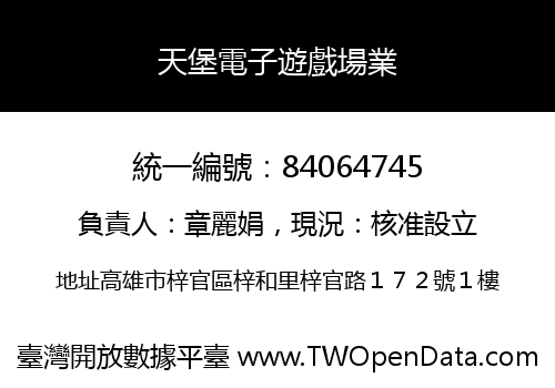 天堡電子遊戲場業