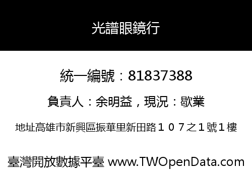 光譜眼鏡行