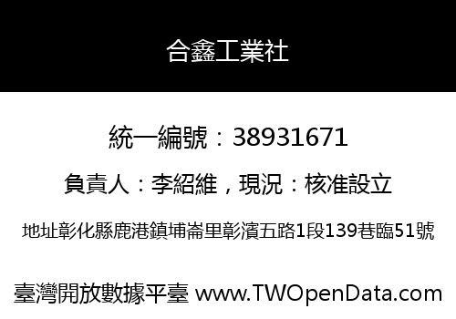 合鑫工業社