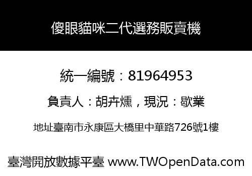 傻眼貓咪二代選務販賣機