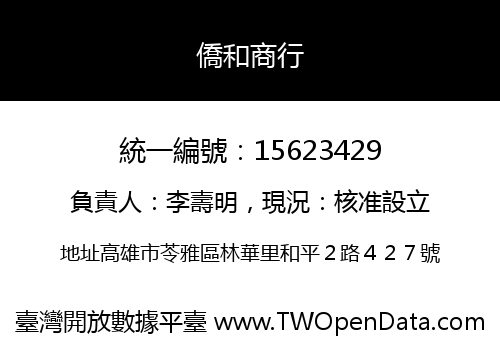 僑和商行