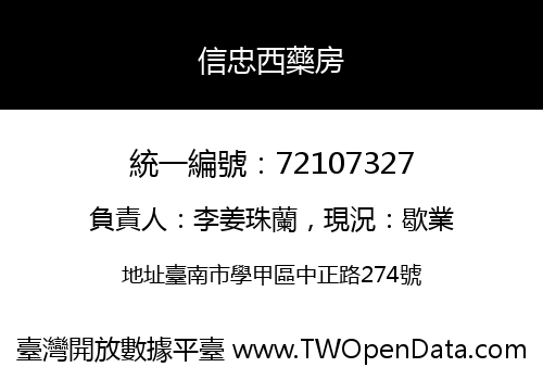 信忠西藥房