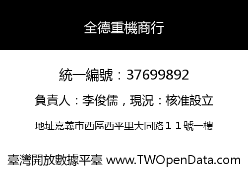 全德重機商行