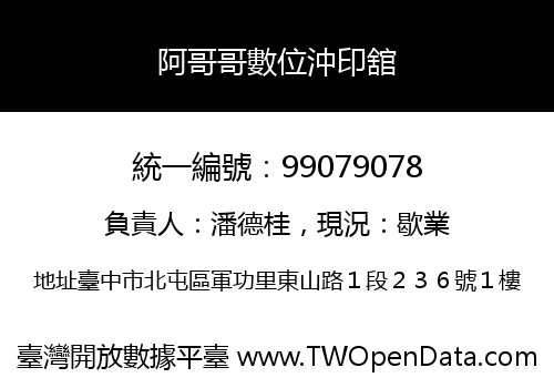 阿哥哥數位沖印舘