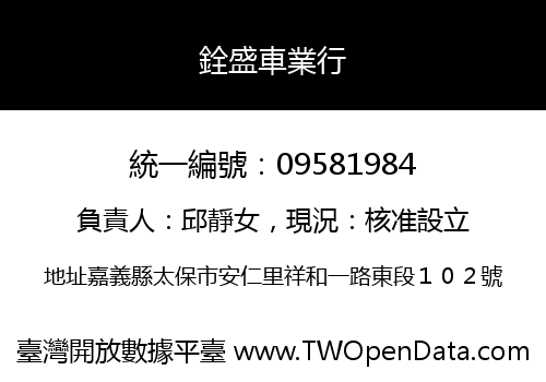 銓盛車業行