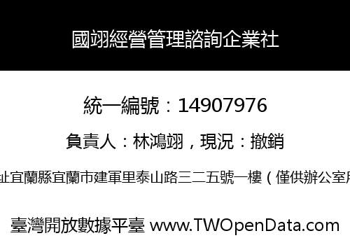 國翊經營管理諮詢企業社