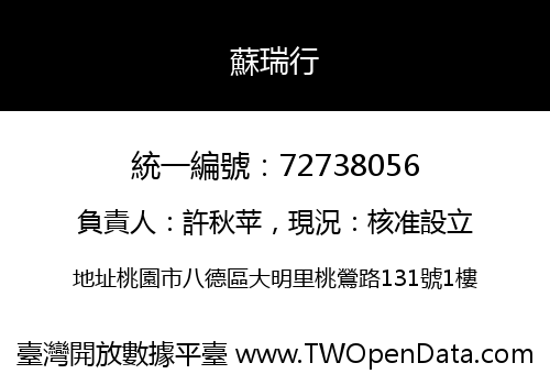 蘇瑞行