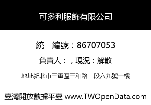 可多利服飾有限公司