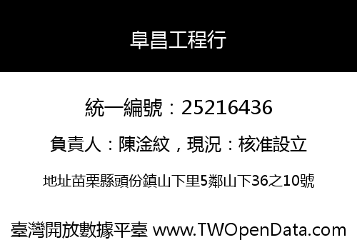 阜昌工程行