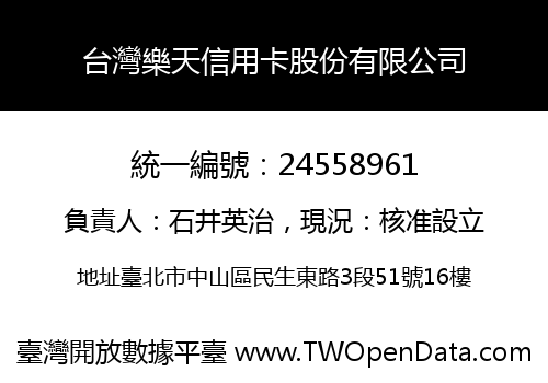 台灣樂天信用卡股份有限公司