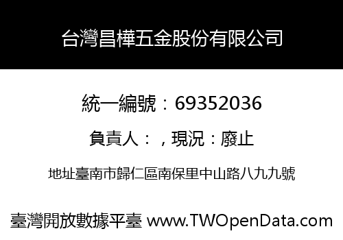 台灣昌樺五金股份有限公司