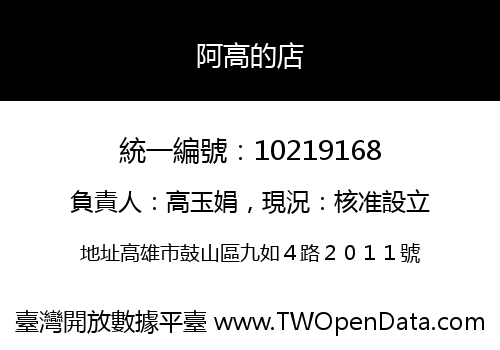 阿高的店
