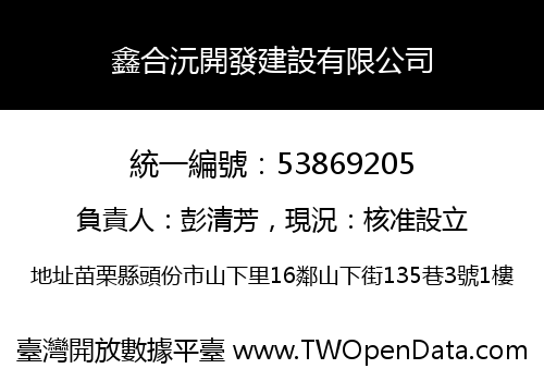 鑫合沅開發建設有限公司