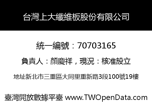 台灣上大纖維板股份有限公司