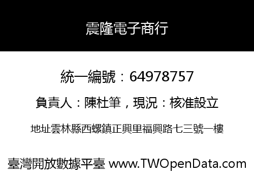 震隆電子商行