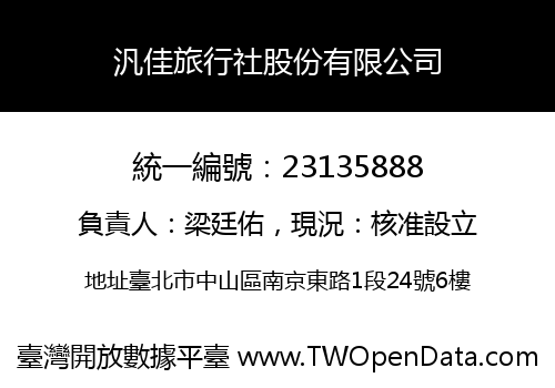 汎佳旅行社股份有限公司