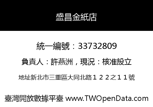 盛昌金紙店