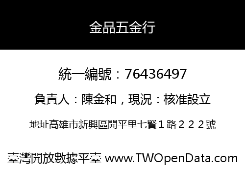 金品五金行
