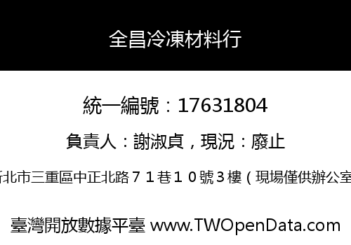 全昌冷凍材料行