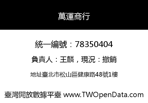 萬運商行