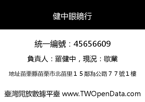 健中眼鏡行