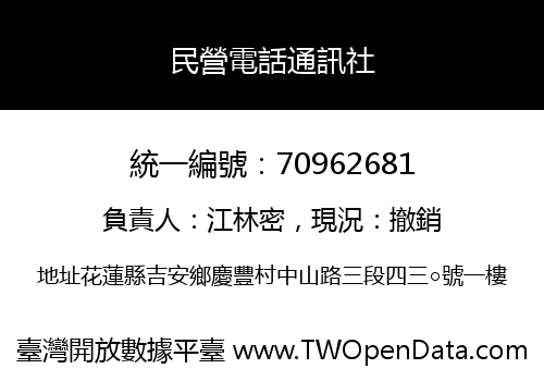 民營電話通訊社