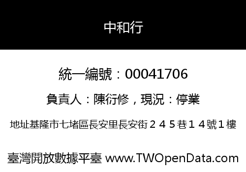 中和行