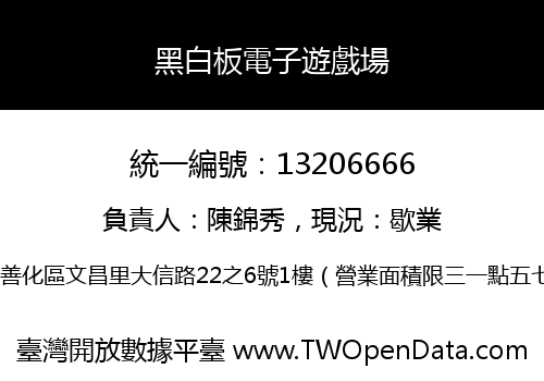 黑白板電子遊戲場