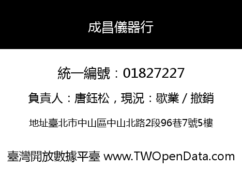 成昌儀器行